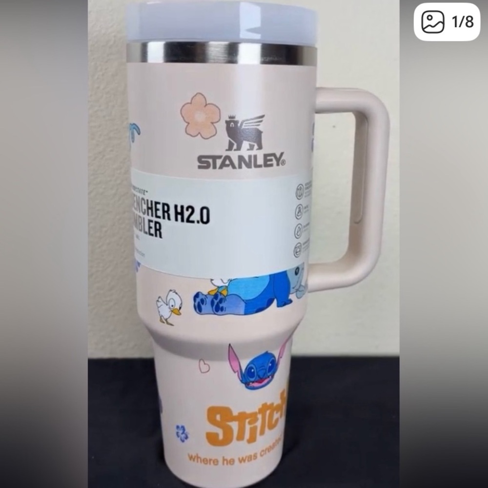 Stanley STITCH Blue and Cream Quencher Tumbler - Picture 8 of 8